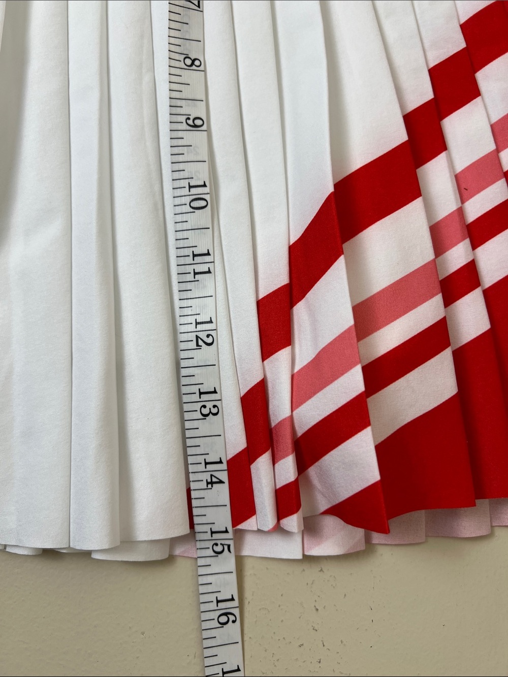 NWT Athleta Match Point Pleated Colorblock Skort Red White Size Large - Picture 8 of 10